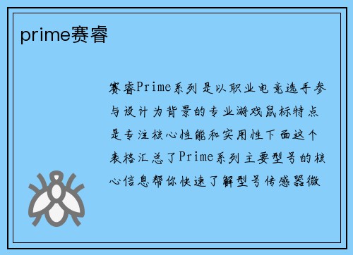 prime赛睿